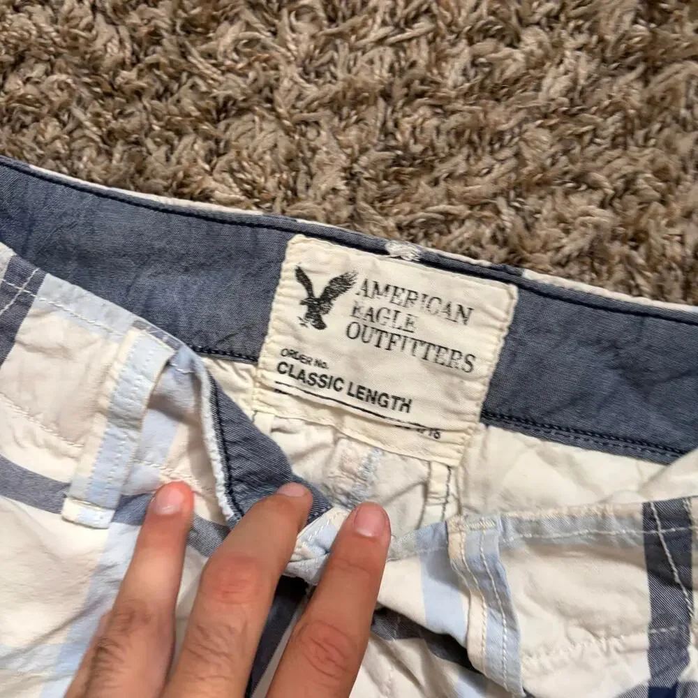American Eagle Y2K Classic Length Shorts Men’s 30x10 Preppy Beach Mallcore